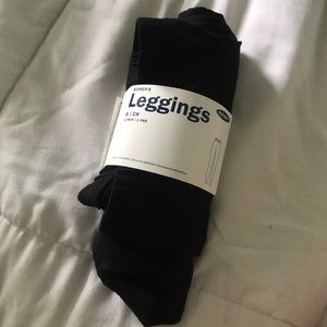 (3 for $15) Elastic band black leggings